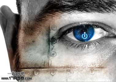 Photoshop打造发光的蓝色数码眼睛