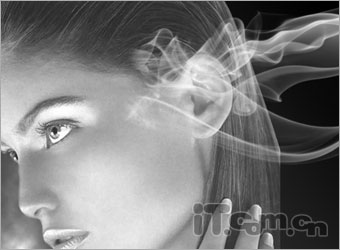 Photoshop制作科幻效果的雾化美女