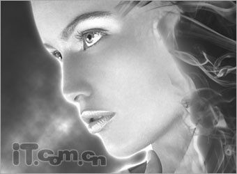 Photoshop制作科幻效果的雾化美女