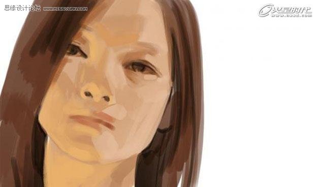 photoshop模拟鼠绘一张女生头像