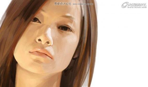 photoshop模拟鼠绘一张女生头像