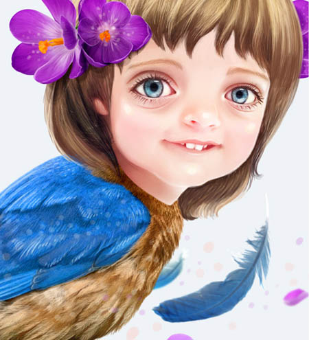 photoshop合成超可爱的奇幻卡通画