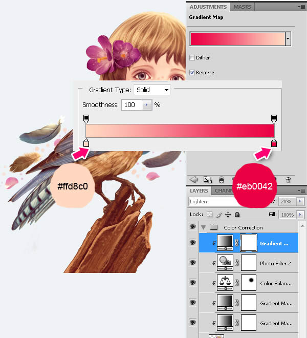 photoshop合成超可爱的奇幻卡通画