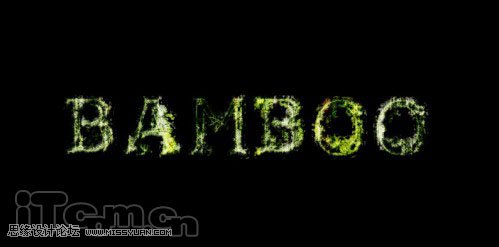 Photoshop打造神秘的绿色光影文字效果