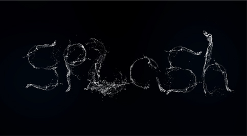 Photoshop制作迷人的液体字效果