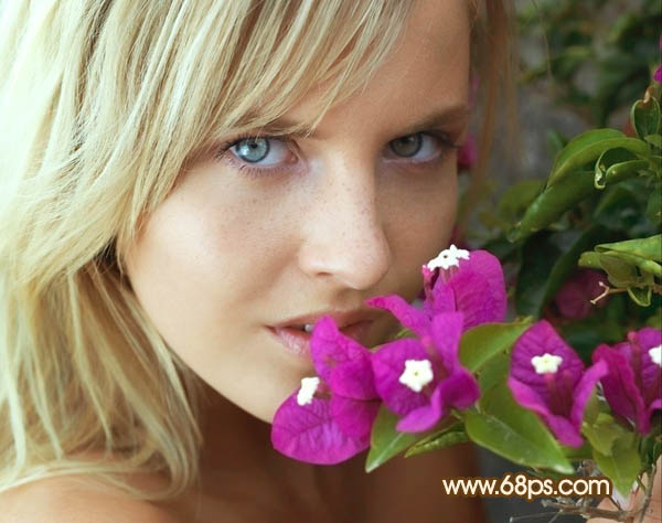 Photoshop为偏灰的人物图片润肤