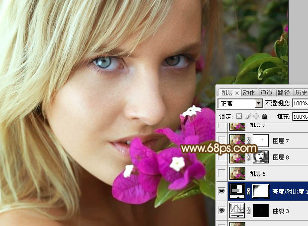 Photoshop为偏灰的人物图片润肤
