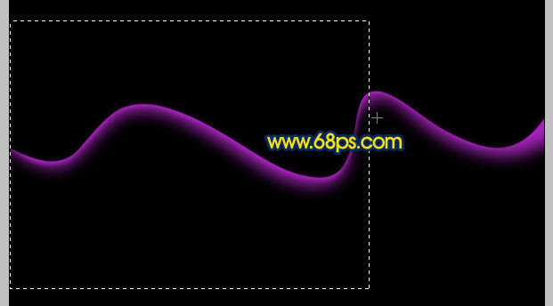 Photoshop制作飘逸的彩色光带