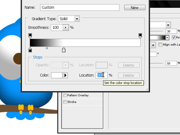 Photoshop打造Twitter可爱蓝色小鸟图标