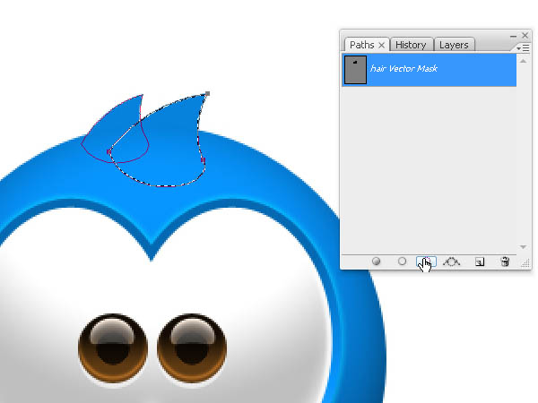 Photoshop打造Twitter可爱蓝色小鸟图标