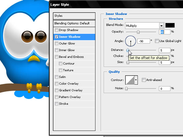 Photoshop打造Twitter可爱蓝色小鸟图标