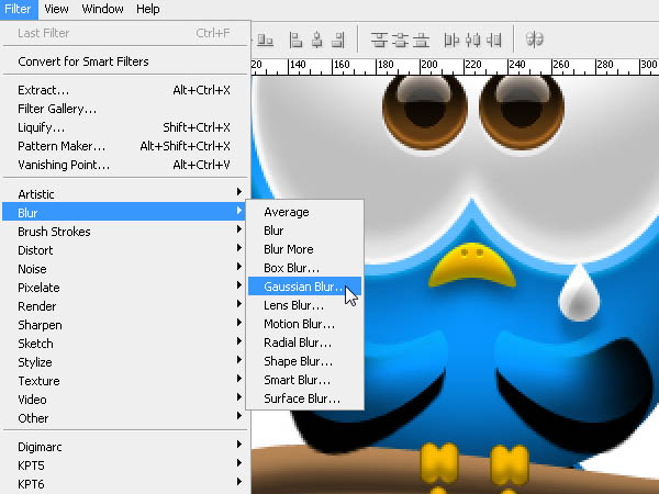Photoshop打造Twitter可爱蓝色小鸟图标