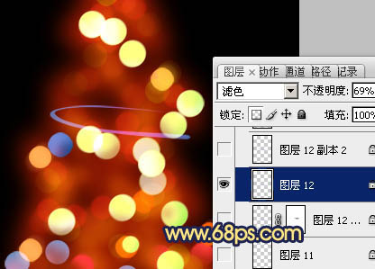 Photoshop打造斑斓的光影圣诞树