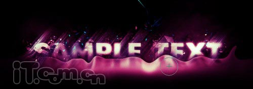 Photoshop打造漂亮的紫色潮流光感字
