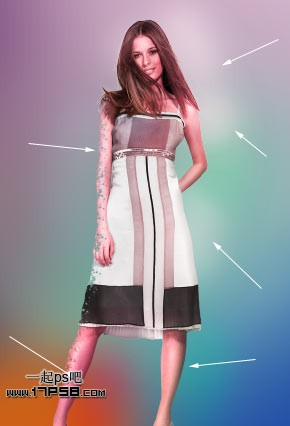 Photoshop将美女图片处理成唯美的潮流艺术插画