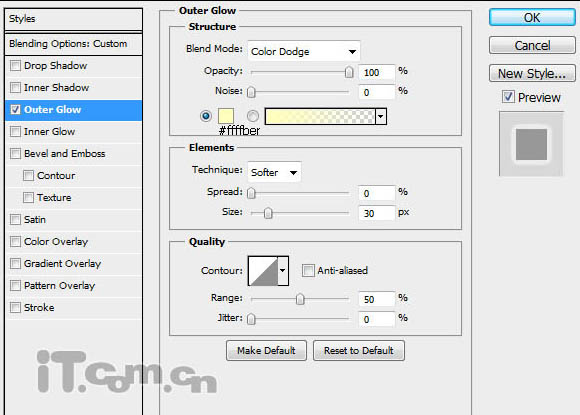 Photoshop制作漂亮的连写金色发光字