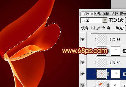 Photoshop打造飘逸漂亮的红色烟雾