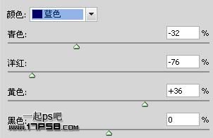 Photoshop制作梦幻的蓝色仿手绘美女