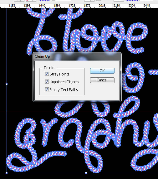 AI与photoshop结合制作精美的螺纹连写字