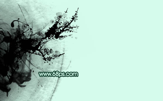 Photoshop打造简洁的水墨风格名片