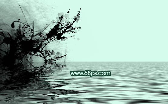 Photoshop打造简洁的水墨风格名片