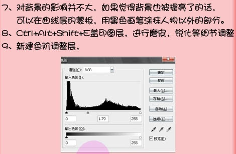 利用计算为失真的人物图片美白及磨皮
