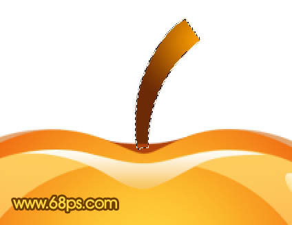 Photoshop打造简单的红色水晶苹果