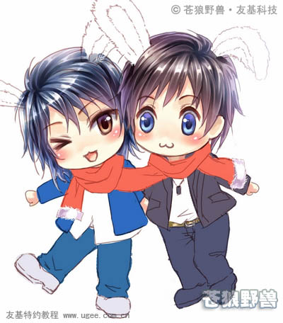 photoshop与PT结合鼠绘漂亮的新年插画