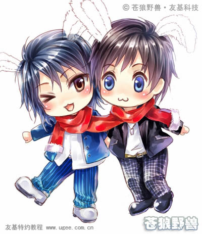 photoshop与PT结合鼠绘漂亮的新年插画