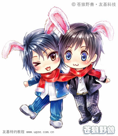 photoshop与PT结合鼠绘漂亮的新年插画