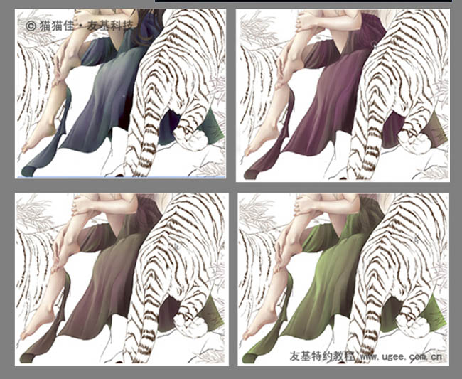 photoshop鼠绘非常唯美的古典插画刺青