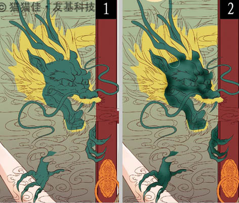 photoshop鼠绘非常唯美的古典插画刺青