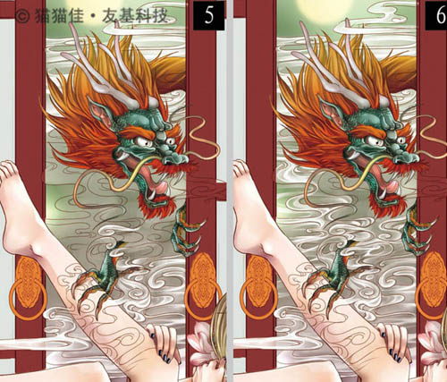 photoshop鼠绘非常唯美的古典插画刺青