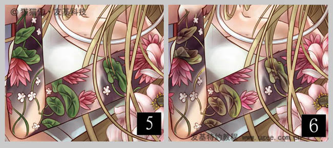 photoshop鼠绘非常唯美的古典插画刺青