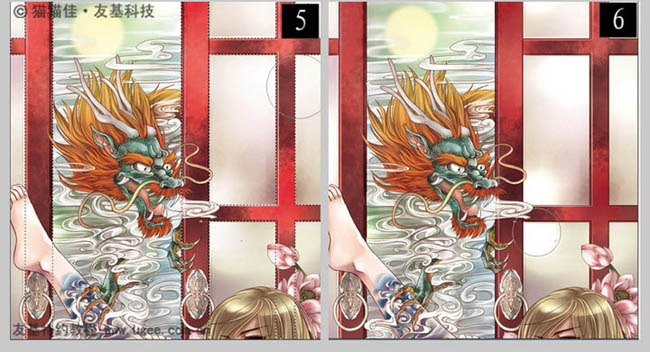 photoshop鼠绘非常唯美的古典插画刺青