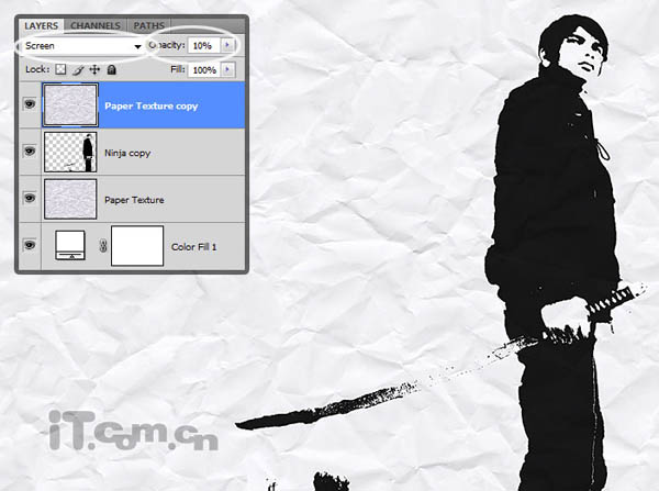 Photoshop将人物图片处理为黑白素描插画