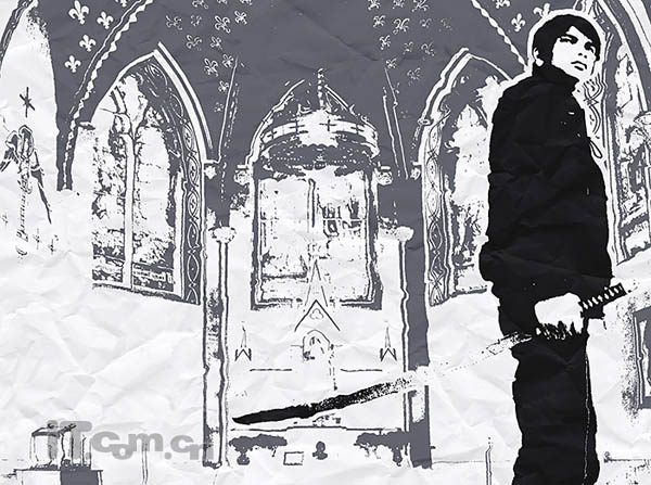 Photoshop将人物图片处理为黑白素描插画