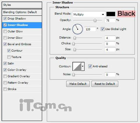 Photoshop打造表面发蓝光的金属字