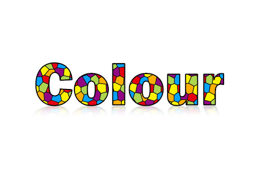 Photoshop打造非常可爱的彩色色块字”