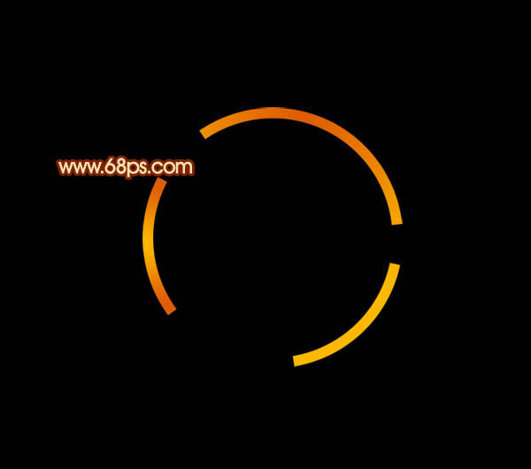 Photoshop制作绚丽的红色数码光环