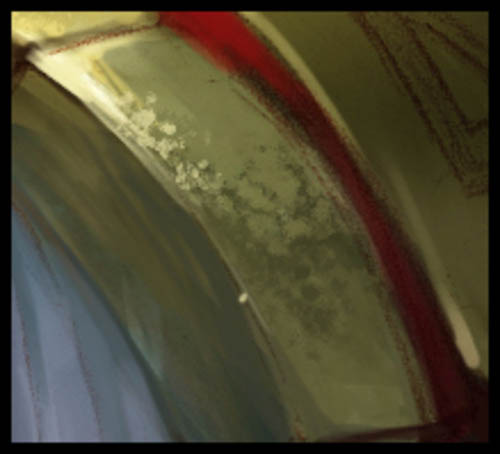 photoshop鼠绘悲切的别离插画