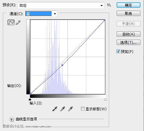 ps利用曲线调出偏暗风景图片鲜艳的绿紫色