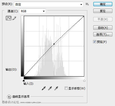 ps利用曲线调出偏暗风景图片鲜艳的绿紫色