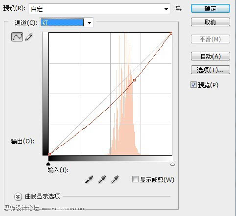 ps利用曲线调出偏暗风景图片鲜艳的绿紫色