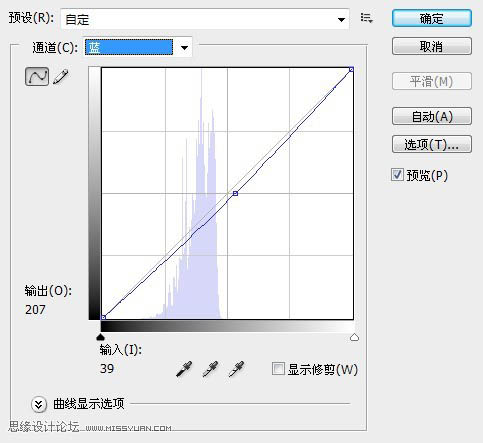 ps利用曲线调出偏暗风景图片鲜艳的绿紫色