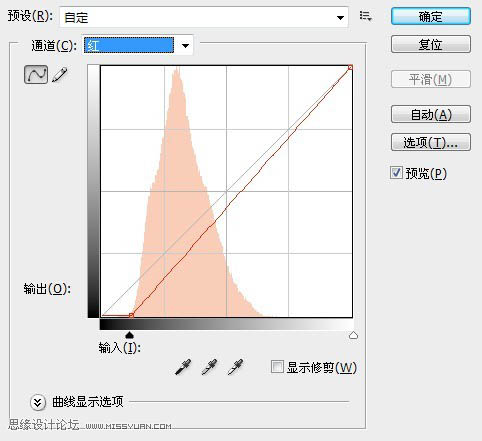 ps利用曲线调出偏暗风景图片鲜艳的绿紫色