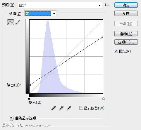 ps利用曲线调出偏暗风景图片鲜艳的绿紫色