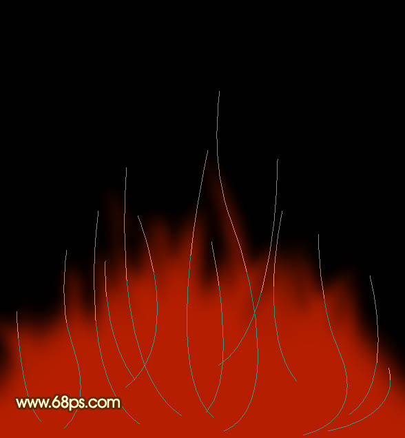 Photoshop打造超酷的火焰圆环光束效果
