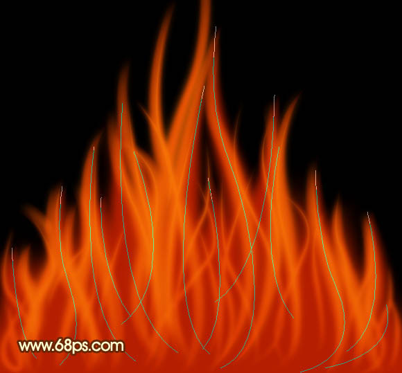 Photoshop打造超酷的火焰圆环光束效果