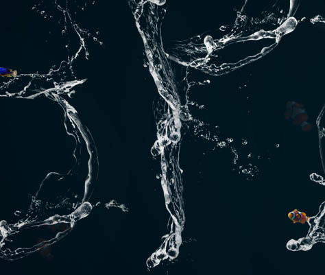 Photoshop打造奇趣的水纹字